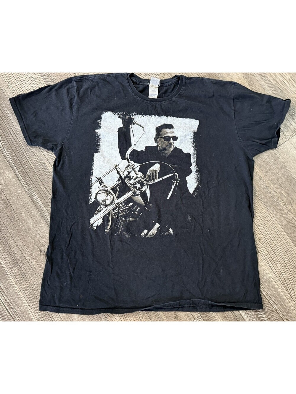 RARE Depeche Mode Dave Gahan Motorcycle Portrait Promo T-Shirt 2XL